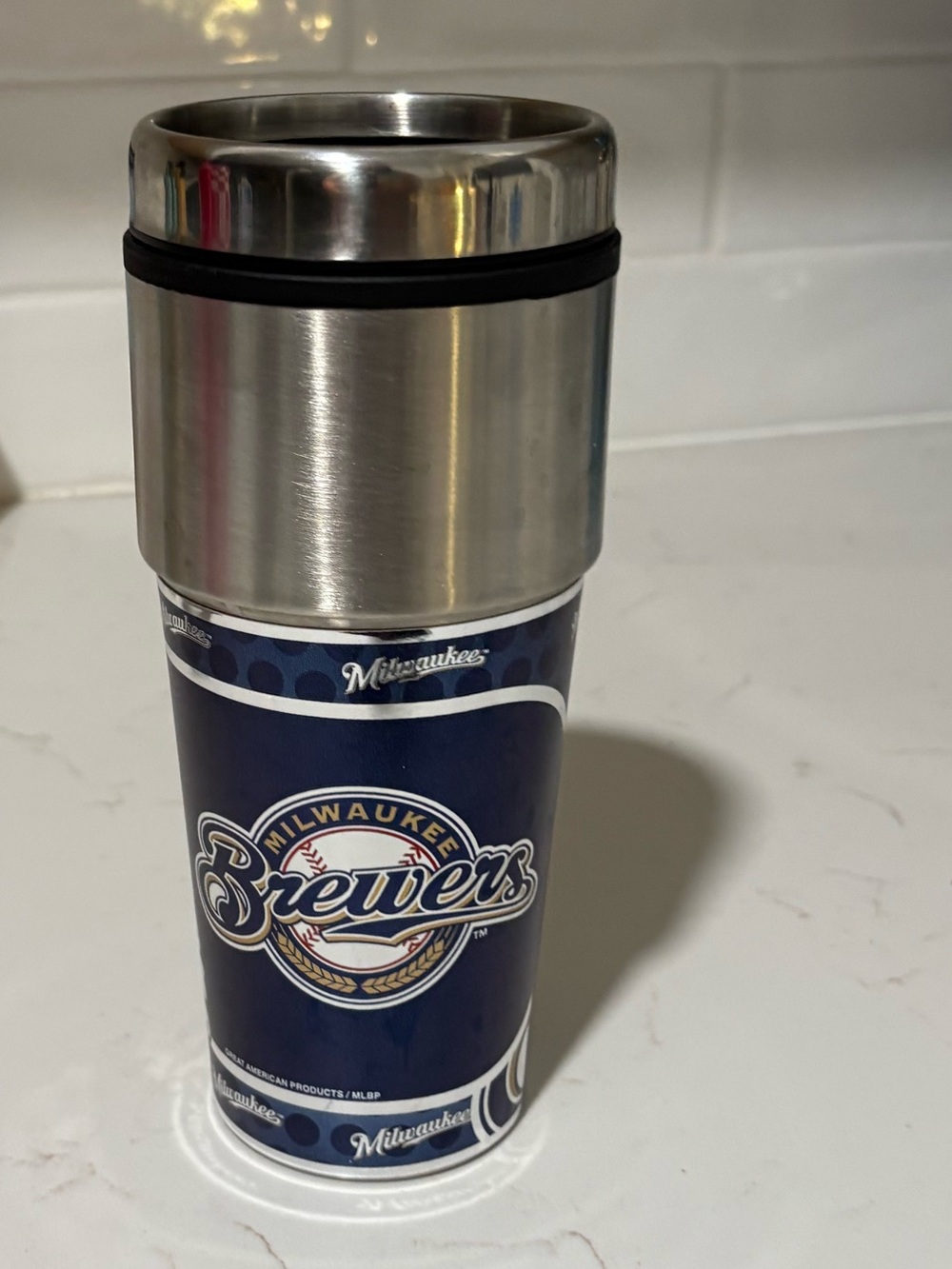 Milwaukee Brewers MLB Stainless Steel Travel Tumbler Coffee Mug